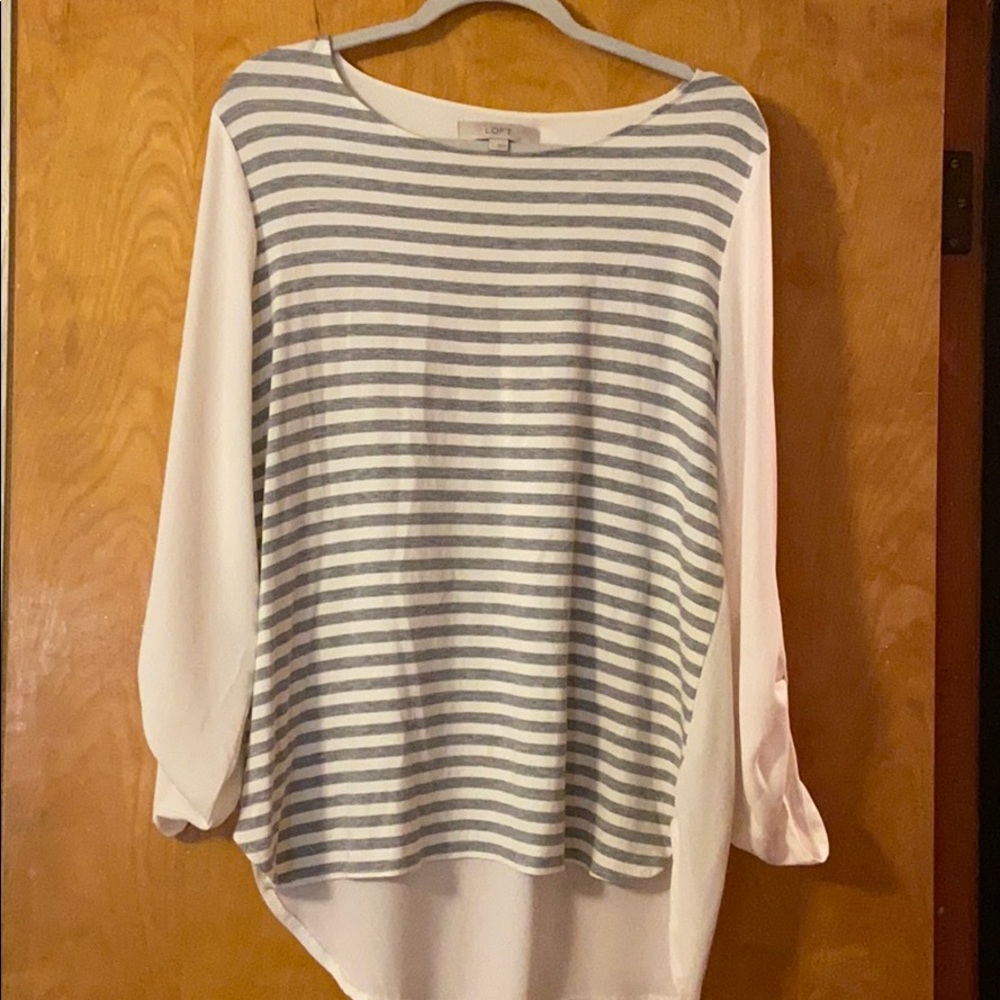 Loft striped sweater blouse